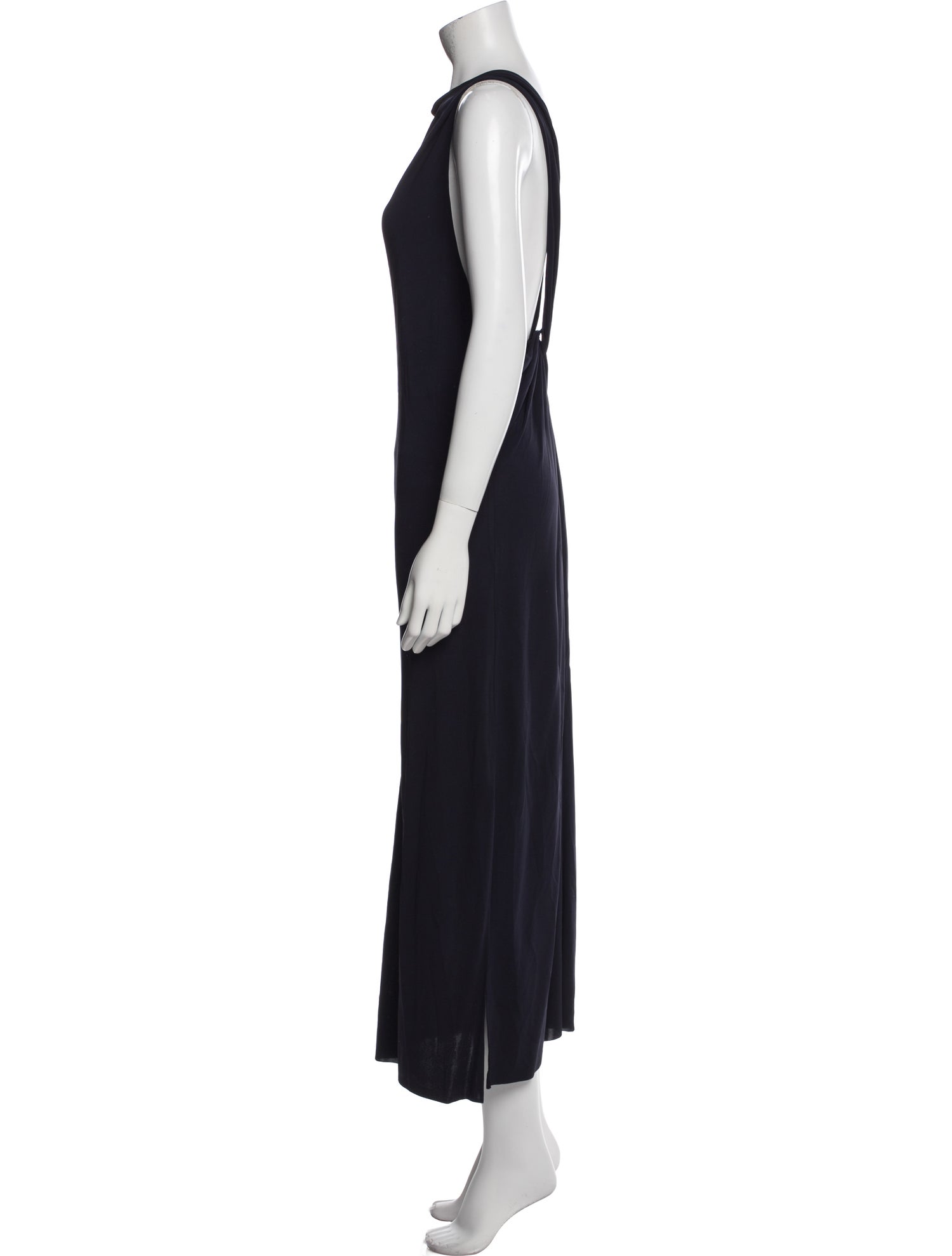 Helmut Lang Bateau Neckline Long Dress