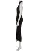 Helmut Lang Turtleneck Long Dress