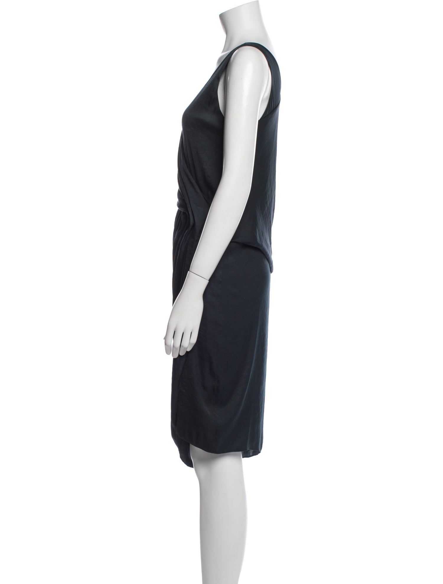 Helmut Lang V-Neck Knee-Length Dress