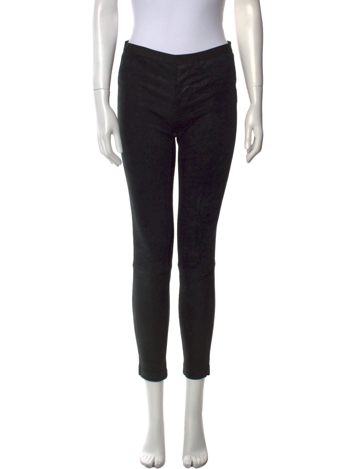 Helmut Lang Lamb Leather Skinny Leg Pants