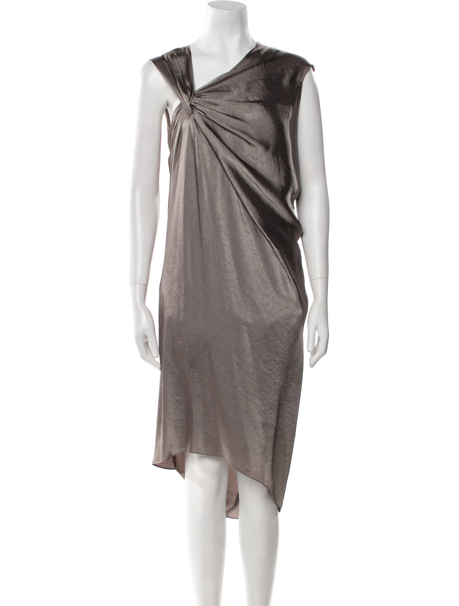 Helmut Lang One-Shoulder Midi Length Dress