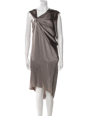 Helmut Lang One-Shoulder Midi Length Dress