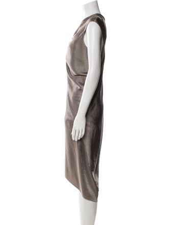 Helmut Lang One-Shoulder Midi Length Dress