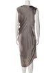 Helmut Lang One-Shoulder Midi Length Dress