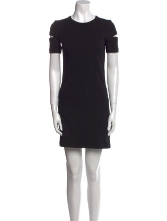 Helmut Lang Crew Neck Mini Dress