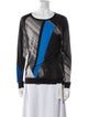 Helmut Lang Printed Scoop Neck Sweatshirt