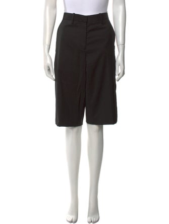 Helmut Lang Virgin Wool Knee-Length Shorts