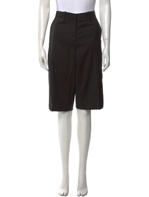 Helmut Lang Virgin Wool Knee-Length Shorts