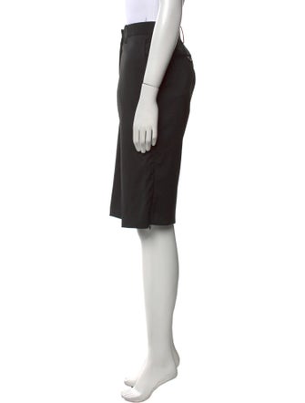 Helmut Lang Virgin Wool Knee-Length Shorts