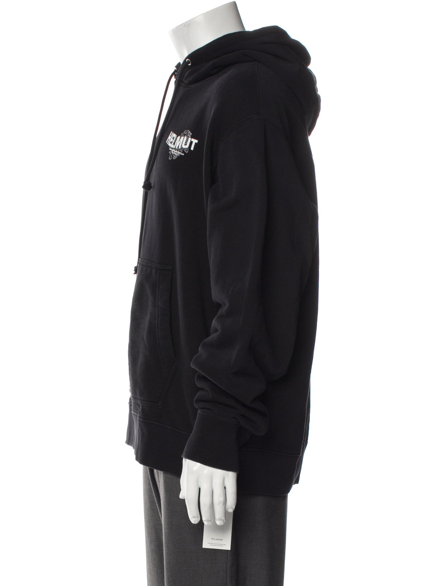 Helmut Lang Graphic Print Crew Neck Hoodie
