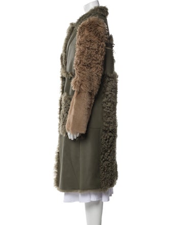 Helmut Lang Shearling Faux Fur Coat