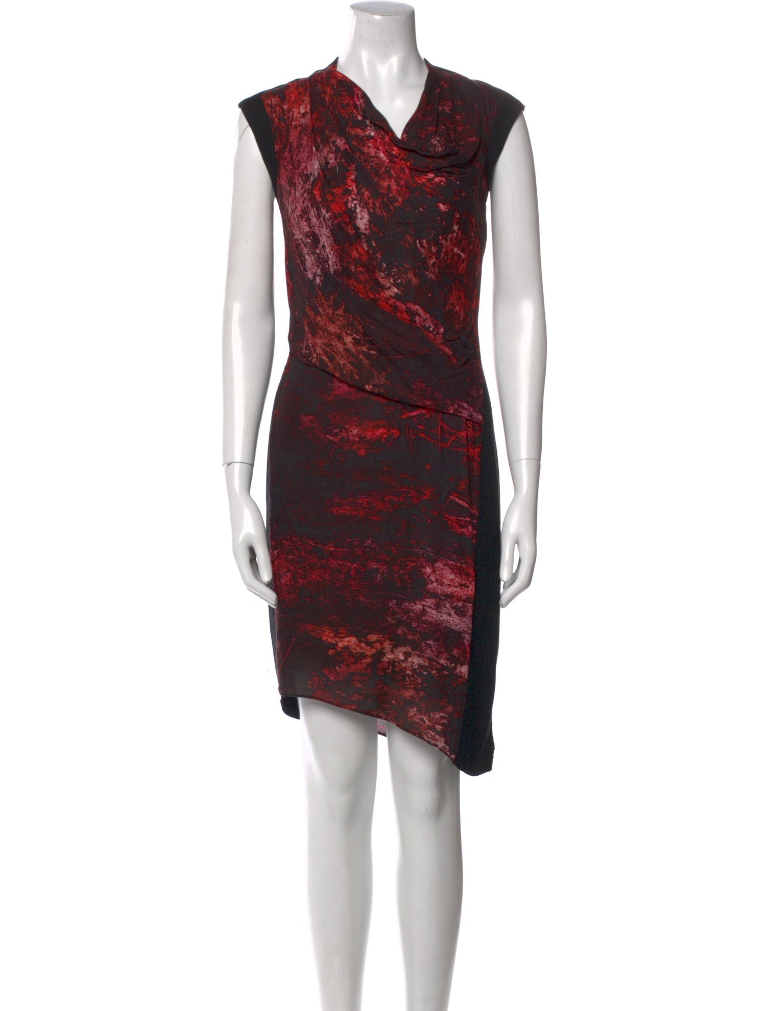 Helmut Lang Printed Knee-Length Dress