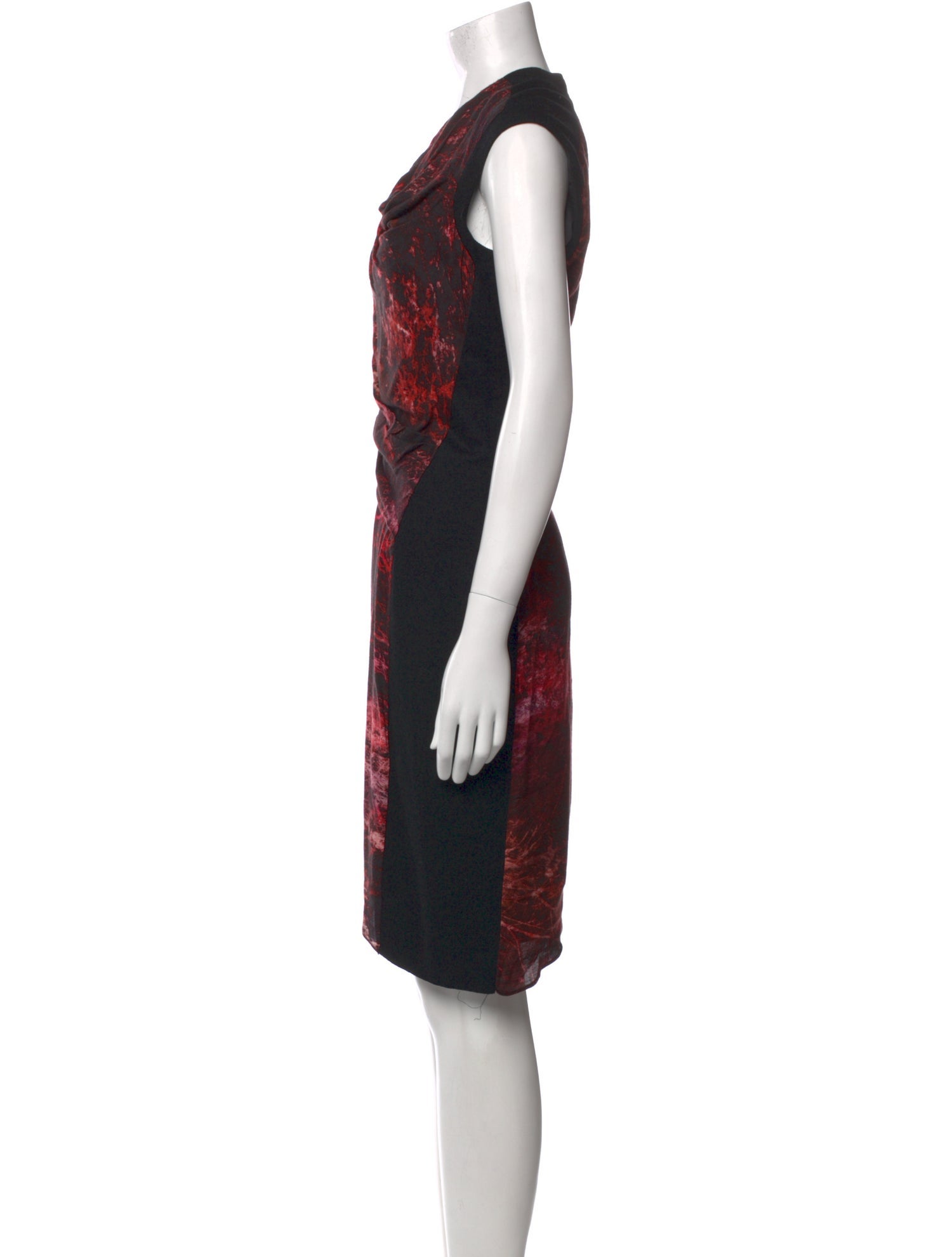 Helmut Lang Printed Knee-Length Dress