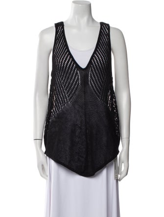 Helmut Lang Linen V-Neck Sweater