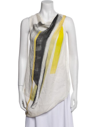 Helmut Lang Silk Printed Tunic