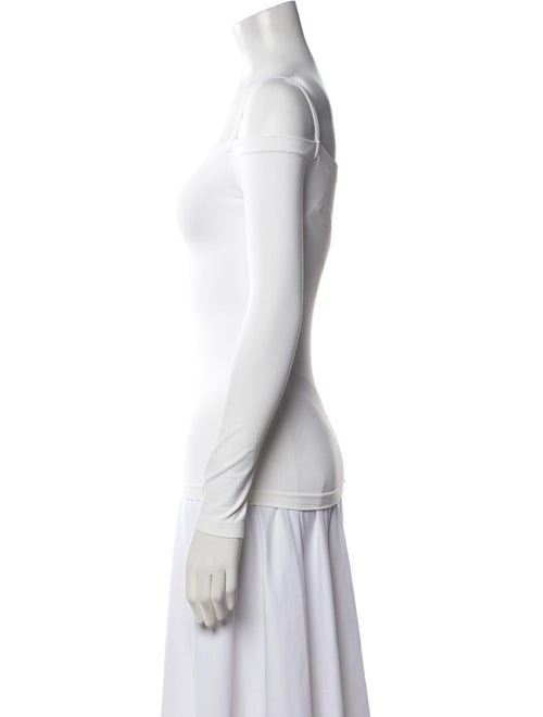 Helmut Lang Square Neckline Long Sleeve Top