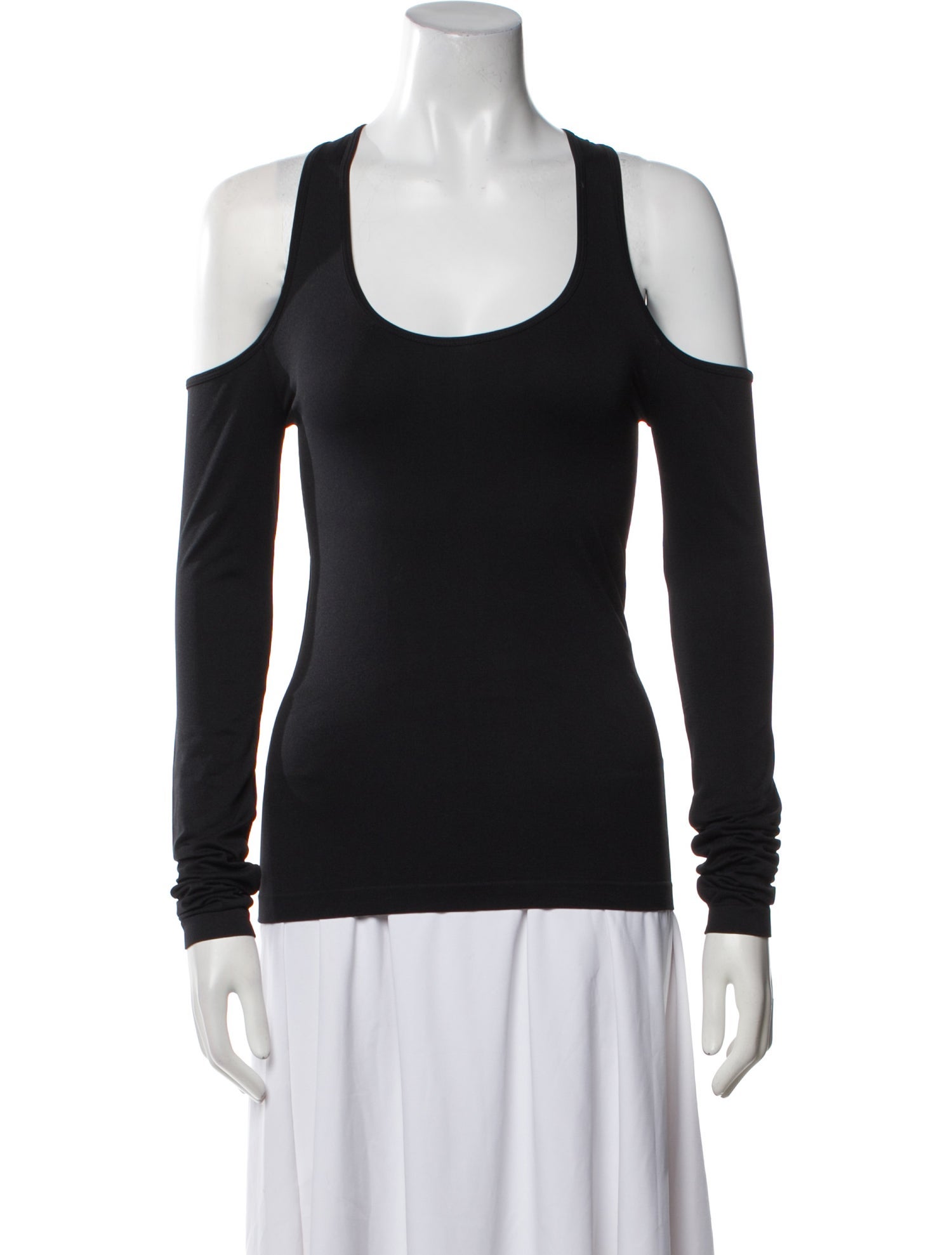 Helmut Lang Scoop Neck Long Sleeve Top