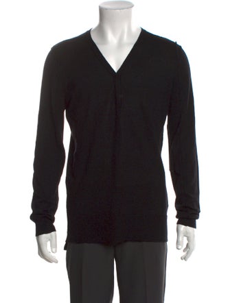 Helmut Lang Wool V-Neck Cardigan