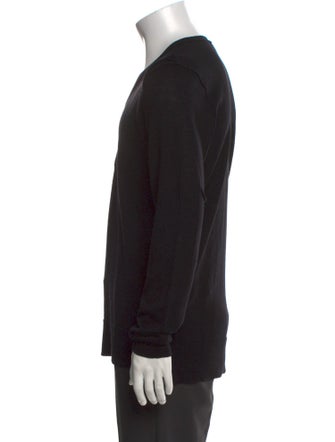Helmut Lang Wool V-Neck Cardigan