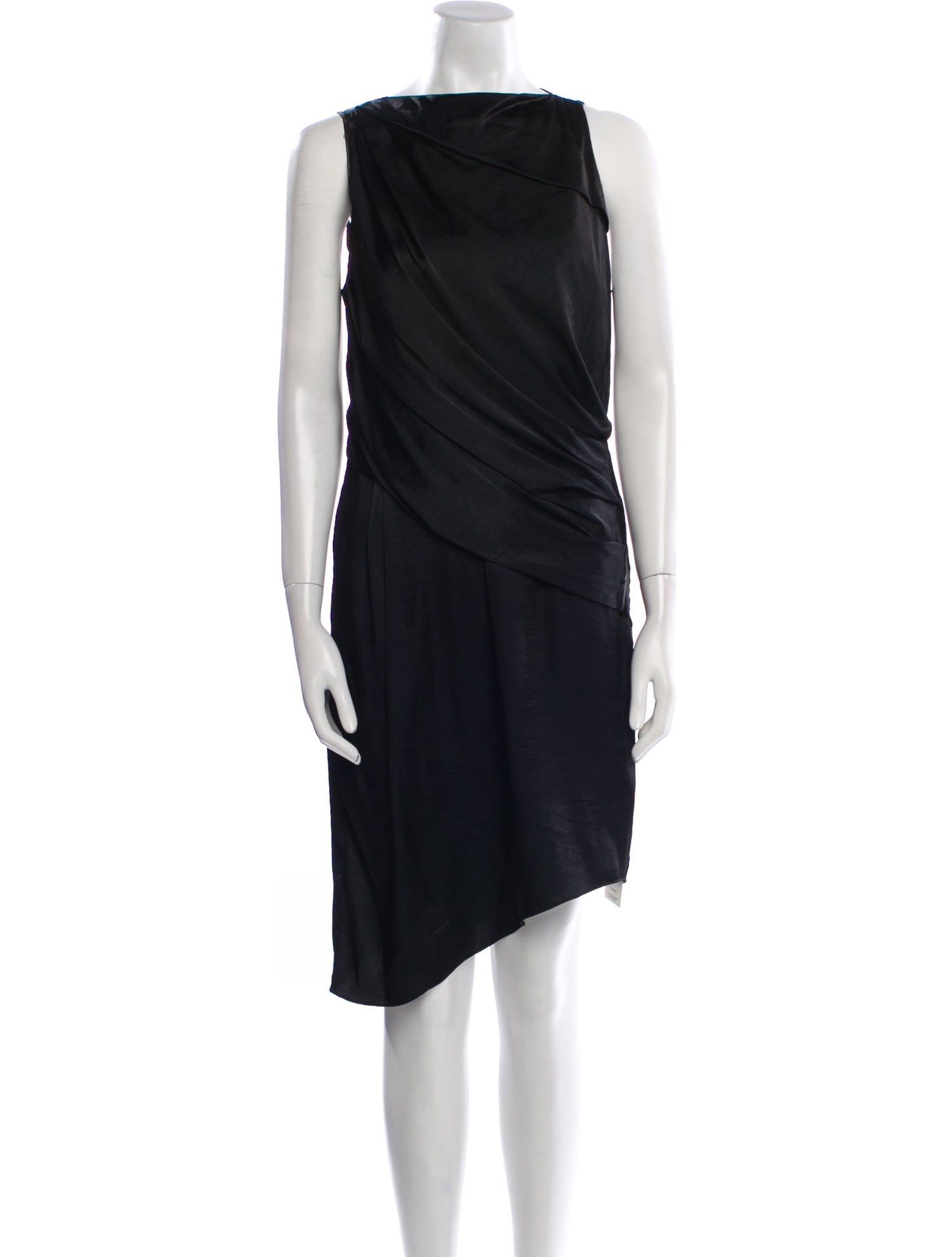 Helmut Lang Bateau Neckline Midi Length Dress