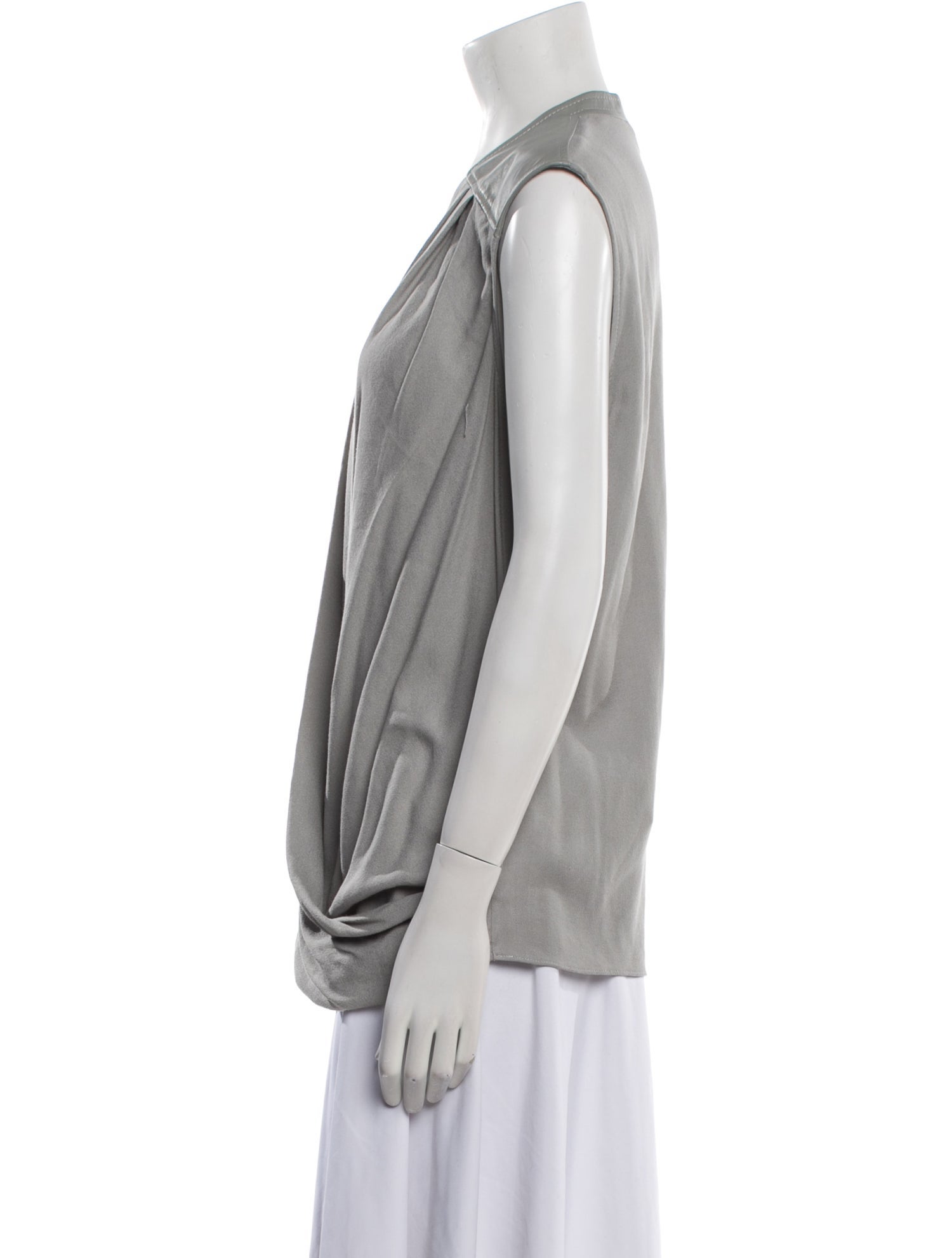 Helmut Lang Cowl Neck Sleeveless Blouse