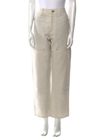 Helmut Lang Linen Wide Leg Pants