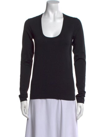 Helmut Lang Nylon Scoop Neck Top