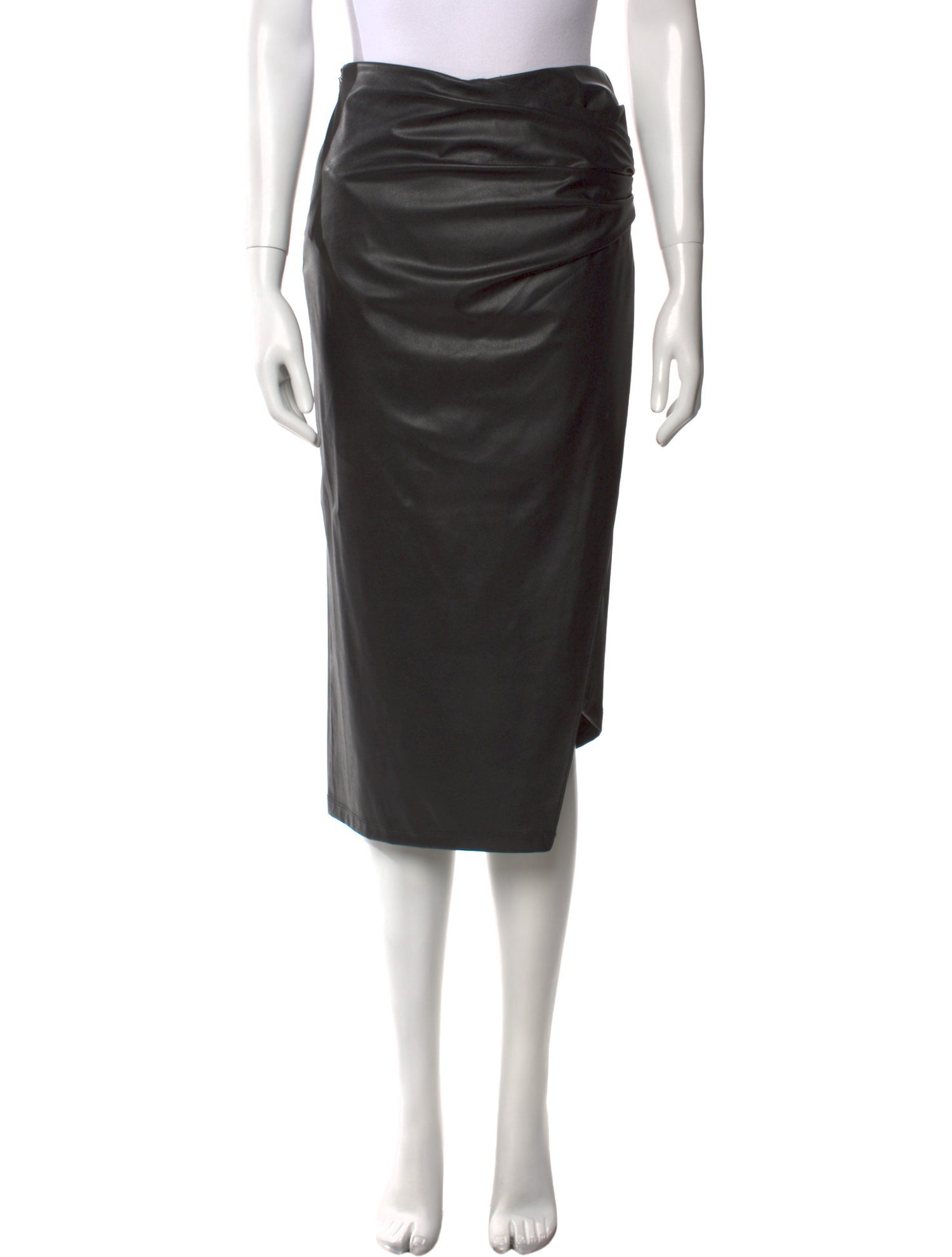 Helmut Lang Pleated Accents Midi Length Skirt