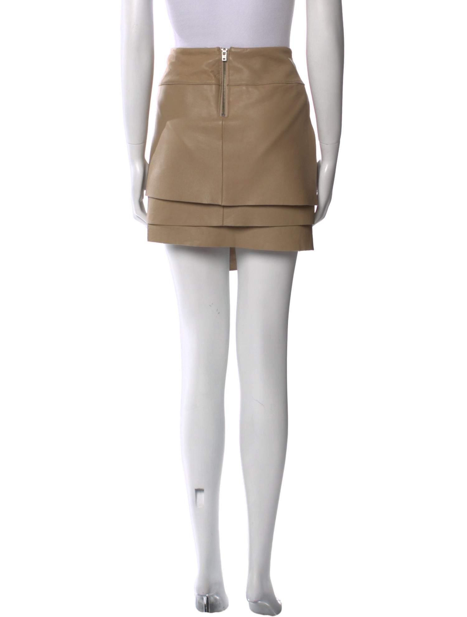 Helmut Lang Lamb Leather Mini Skirt
