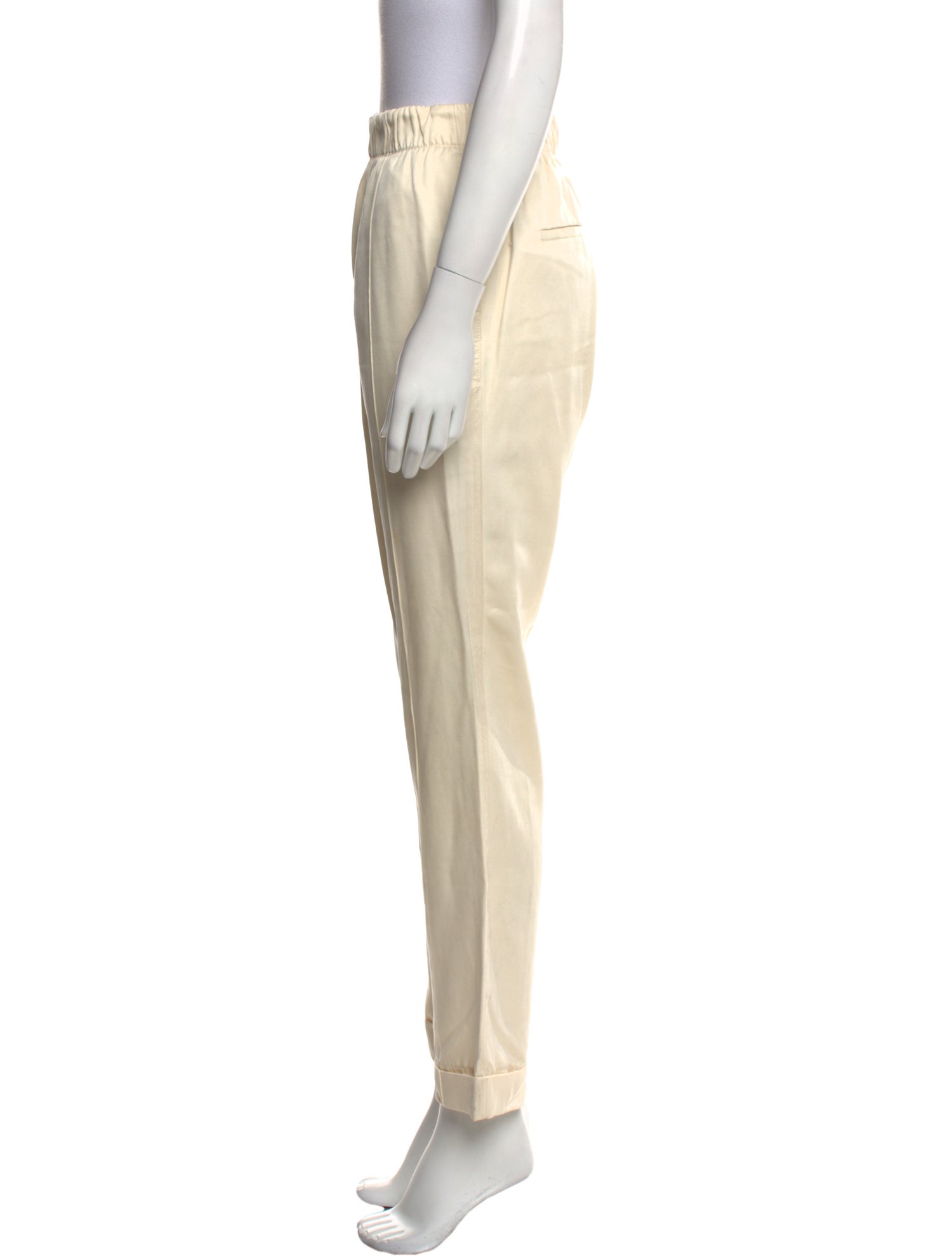 Helmut Lang Silk Straight Leg Pants
