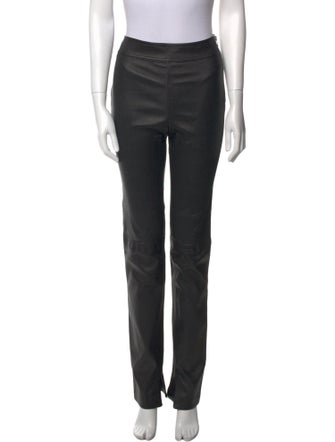 Helmut Lang Leather Straight Leg Pants