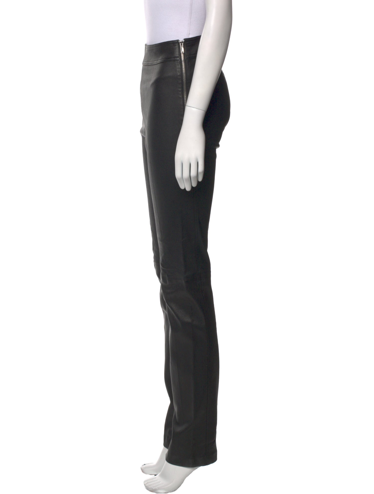 Helmut Lang Leather Straight Leg Pants