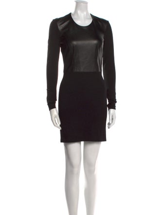 Helmut Lang Crew Neck Mini Dress