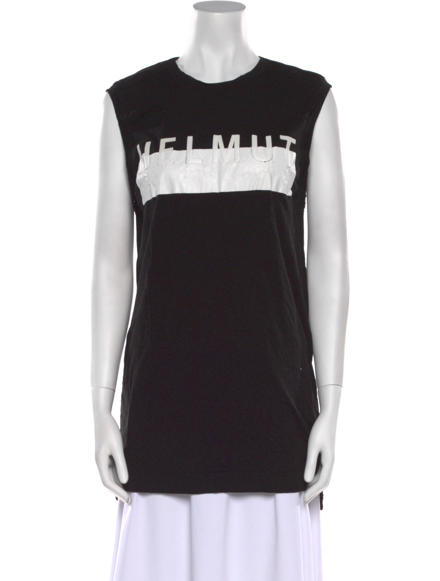 Helmut Lang Graphic Print Crew Neck Top