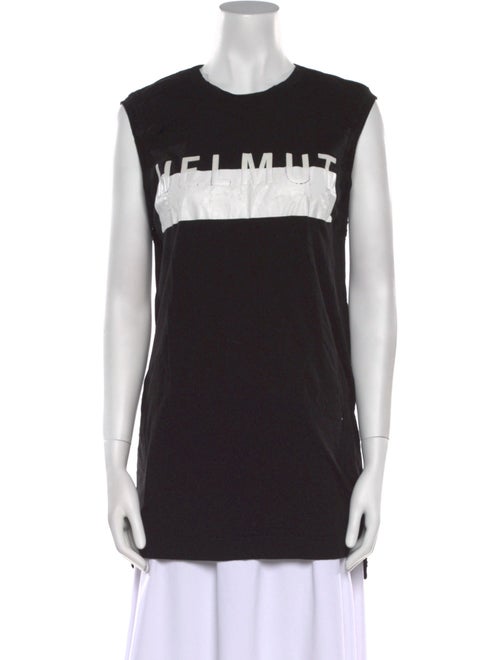 Helmut Lang Graphic Print Crew Neck Top
