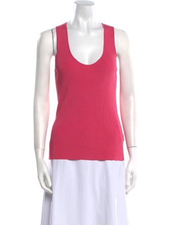 Helmut Lang Nylon Scoop Neck Top