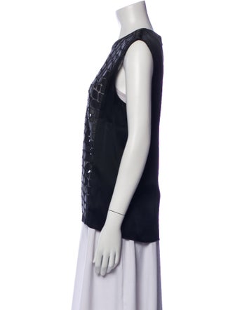 Helmut Lang Printed Crew Neck Top