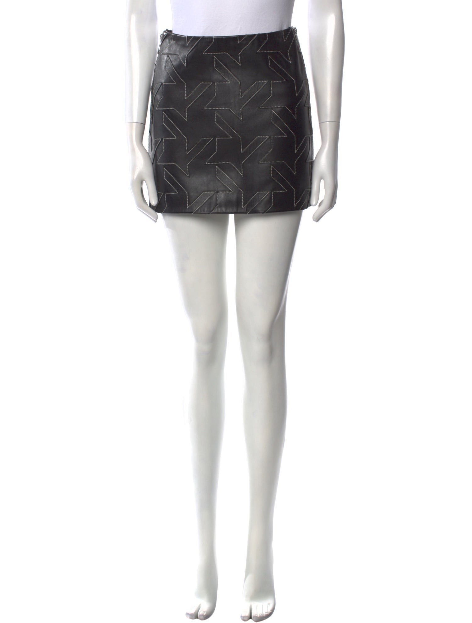 Helmut Lang Leather Mini Skirt
