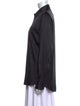 Helmut Lang Silk Long Sleeve Button-Up Top