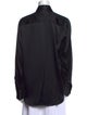 Helmut Lang Silk Long Sleeve Button-Up Top