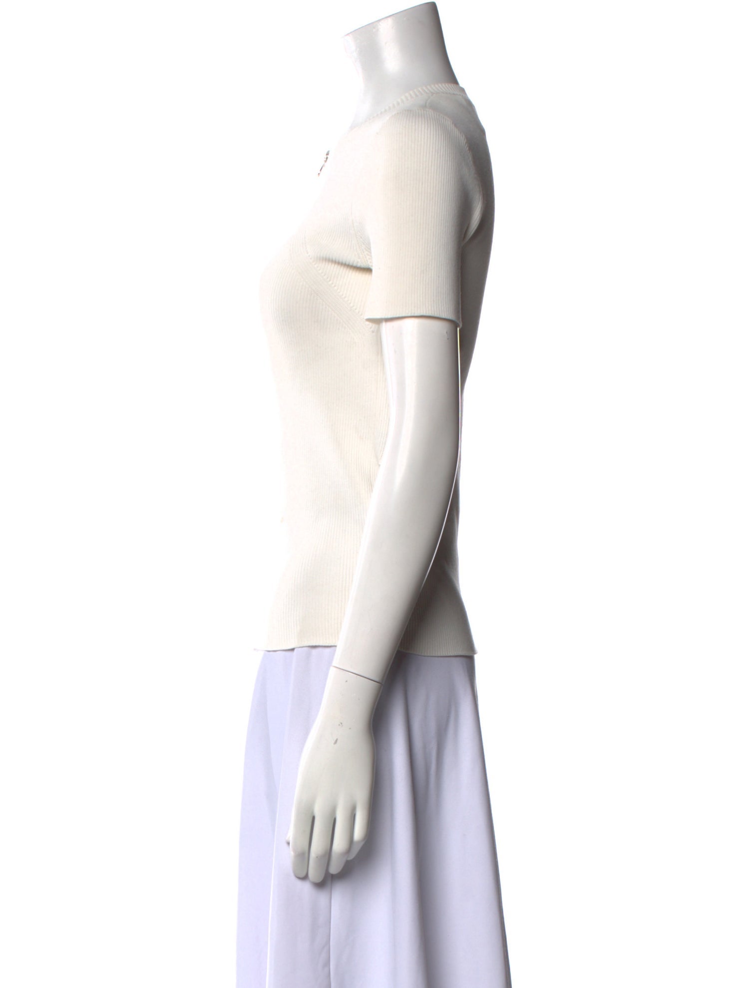 Helmut Lang V-Neck Short Sleeve Polo