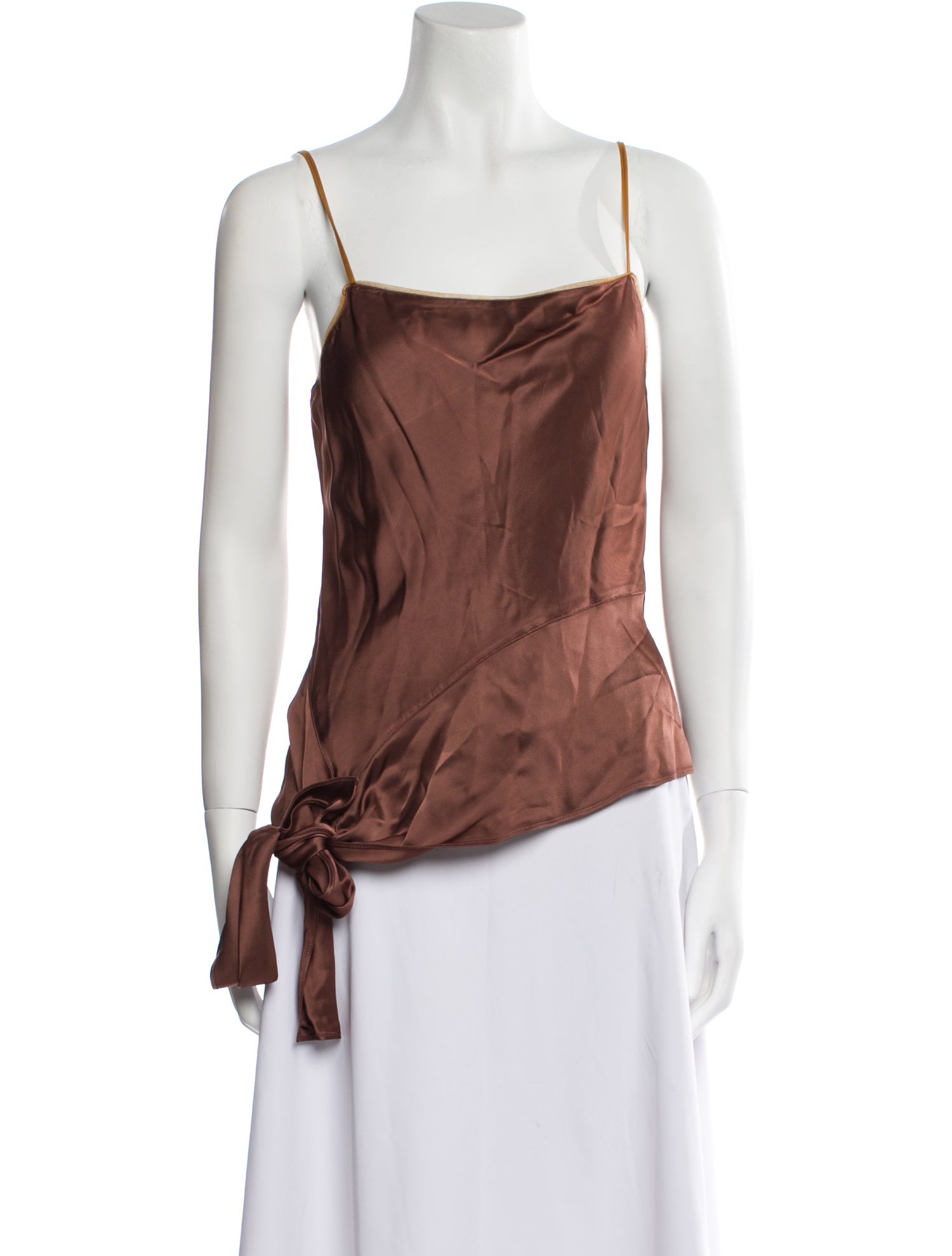 Helmut Lang Square Neckline Sleeveless Top