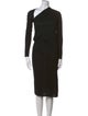 Helmut Lang One-Shoulder Midi Length Dress