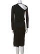 Helmut Lang One-Shoulder Midi Length Dress
