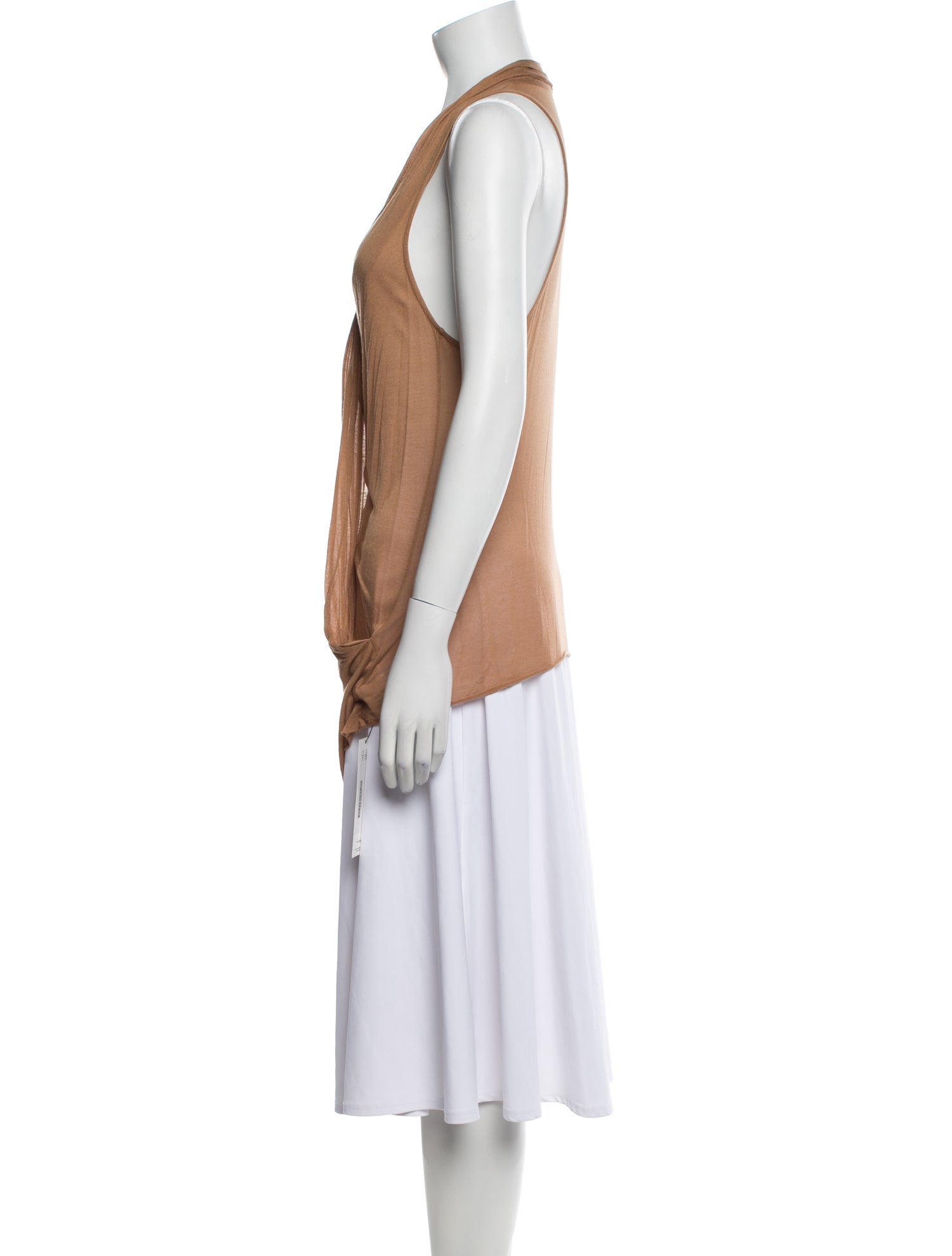 Helmut Lang V-Neck Sleeveless Tunic