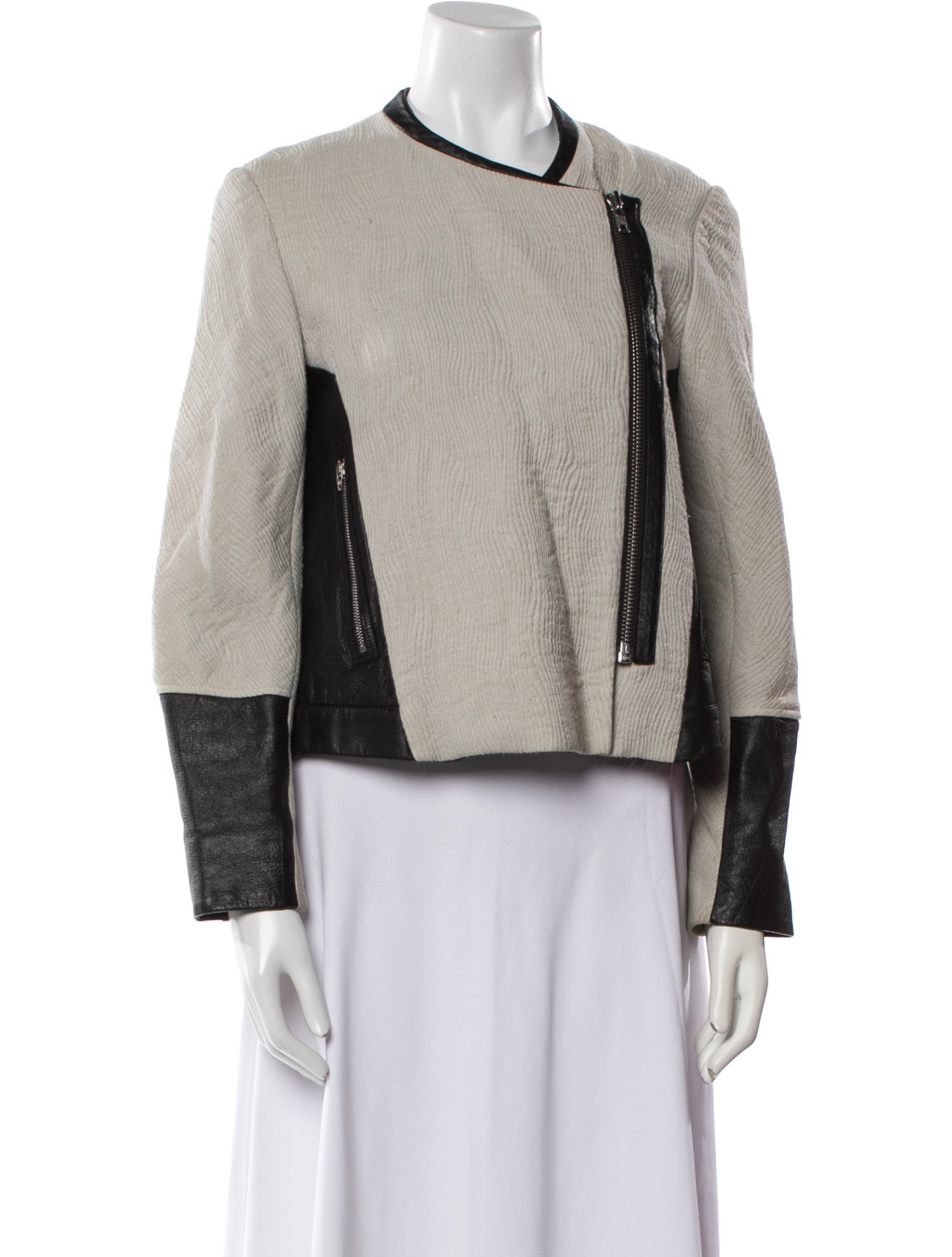 Helmut Lang Wool Colorblock Pattern Jacket
