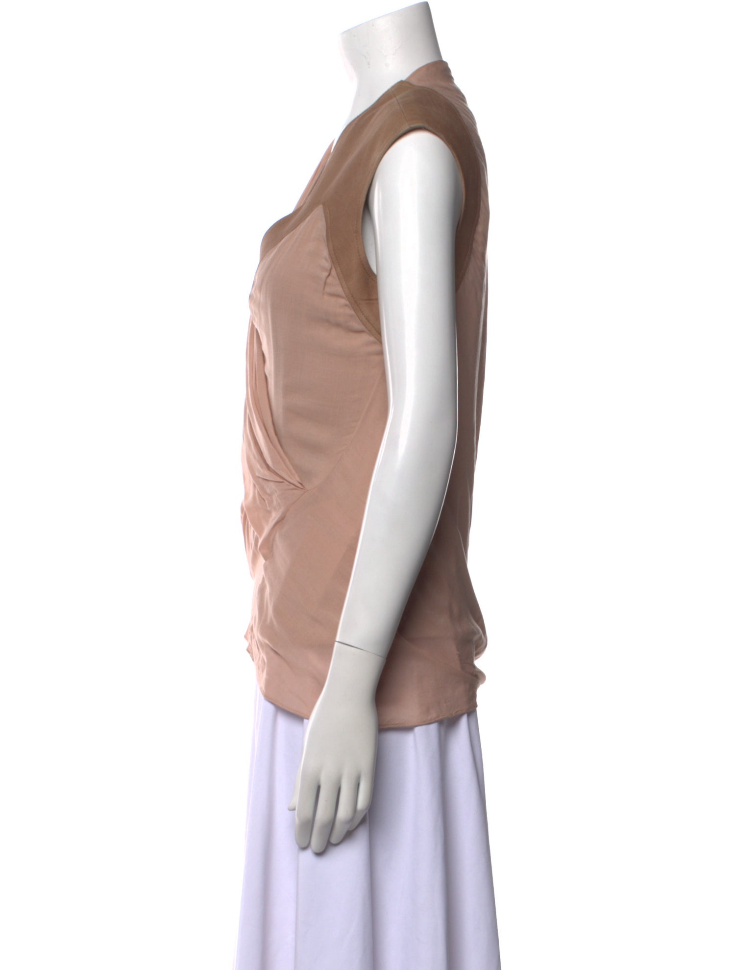 Helmut Lang Cowl Neck Sleeveless Blouse