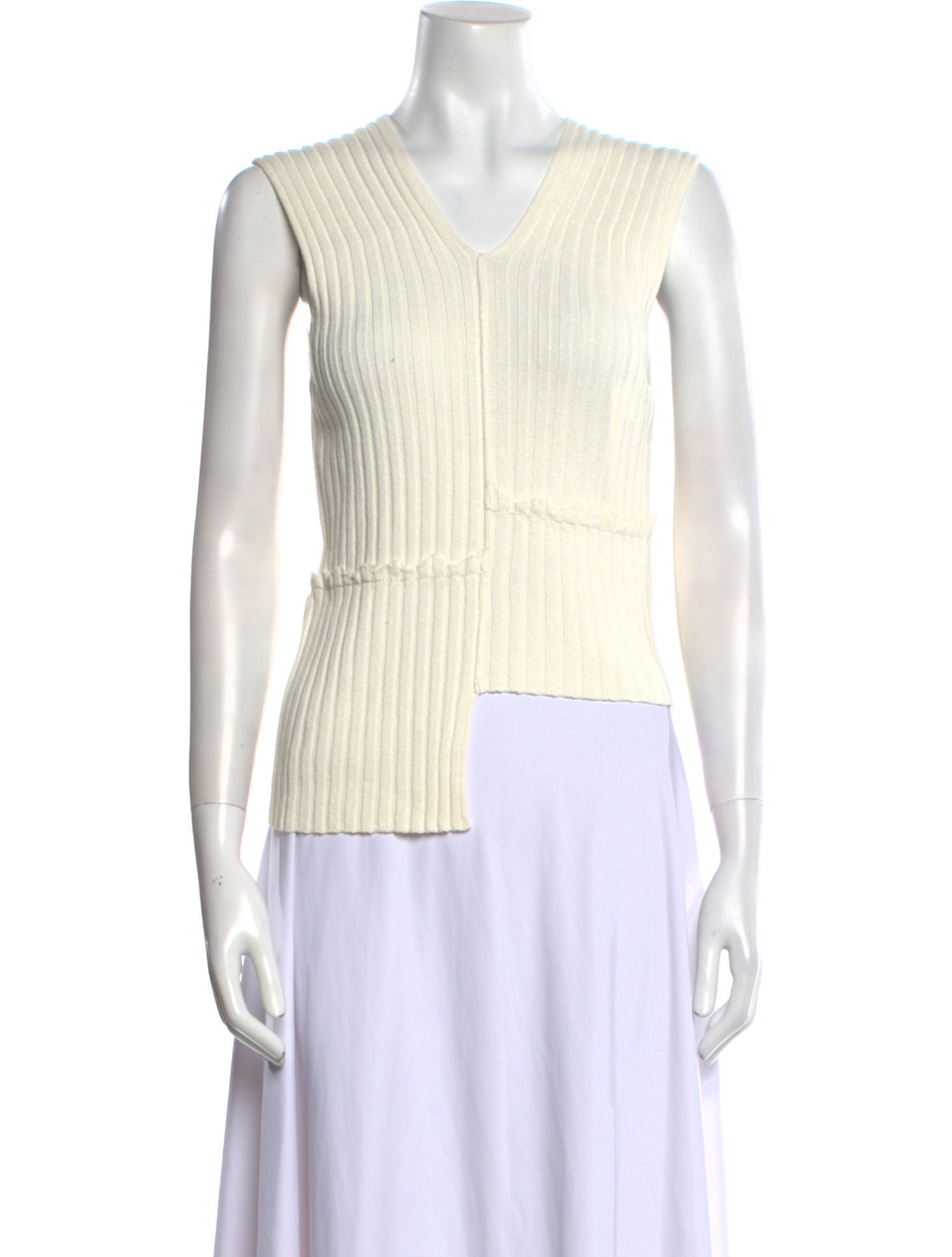 Helmut Lang V-Neck Sleeveless Crop Top w/ Tags