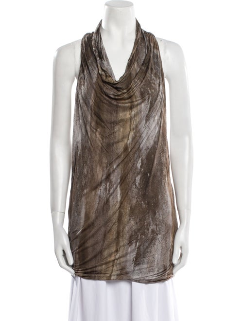 Helmut Lang Cowl Neck Sleeveless Tunic