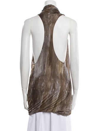 Helmut Lang Cowl Neck Sleeveless Tunic